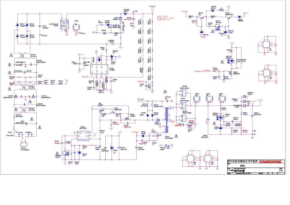 长虹JUC6.692.00196506电源板电路原理图.pdf_第1页