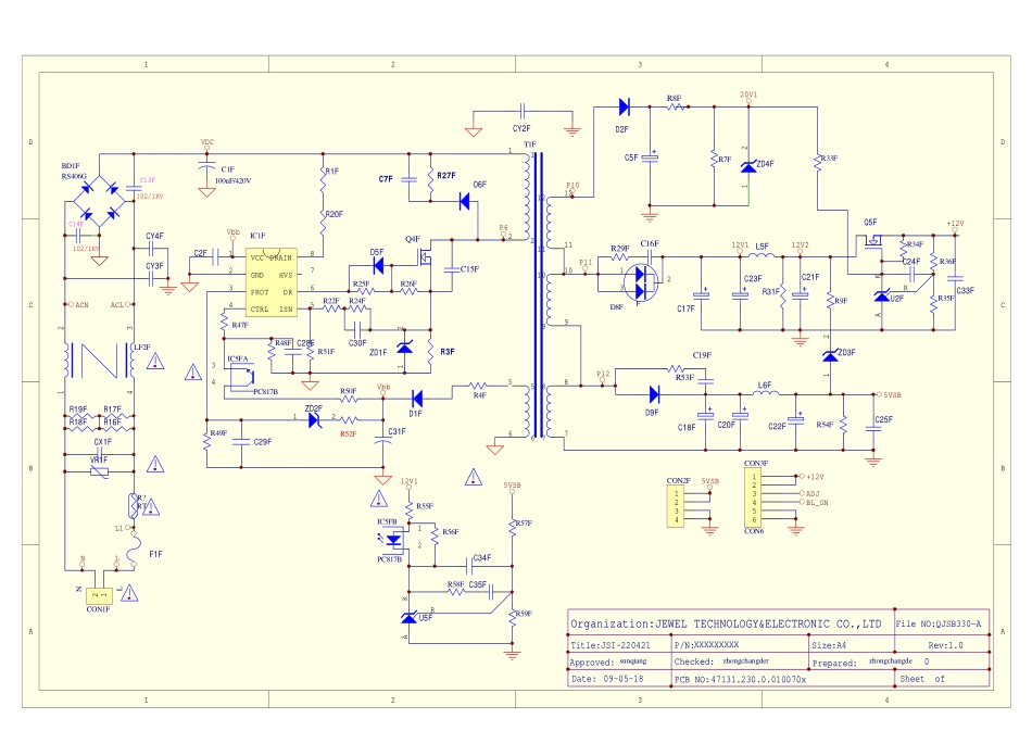 长虹JSI-220421电源板电路图.pdf_第1页