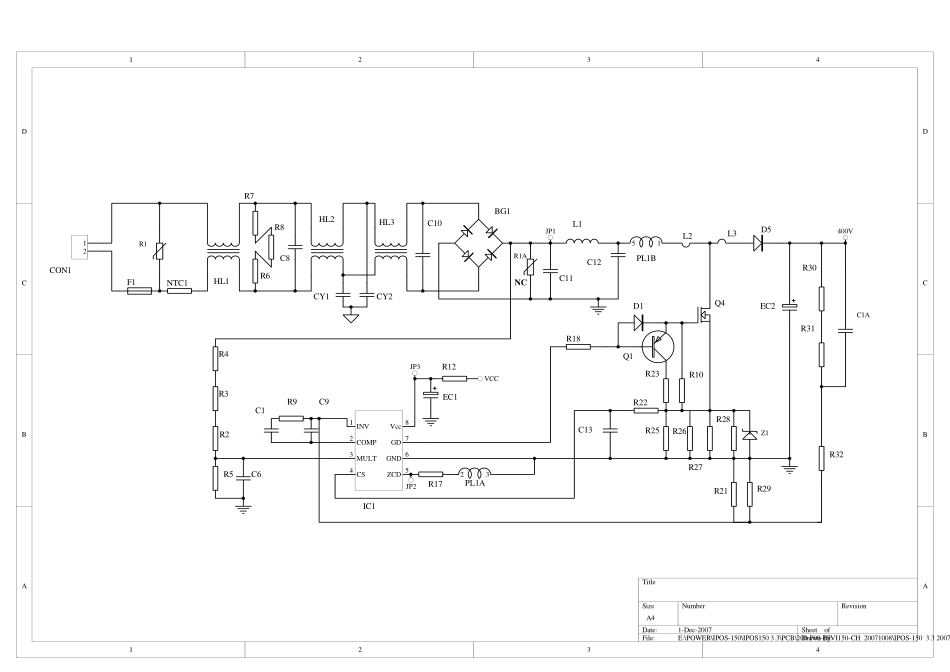 长虹IPOS150电源板电路原理图.pdf_第1页