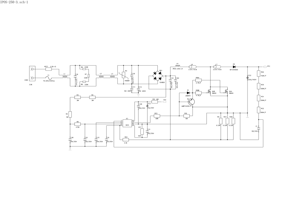 长虹IPOS250电源板电路原理图.pdf_第1页