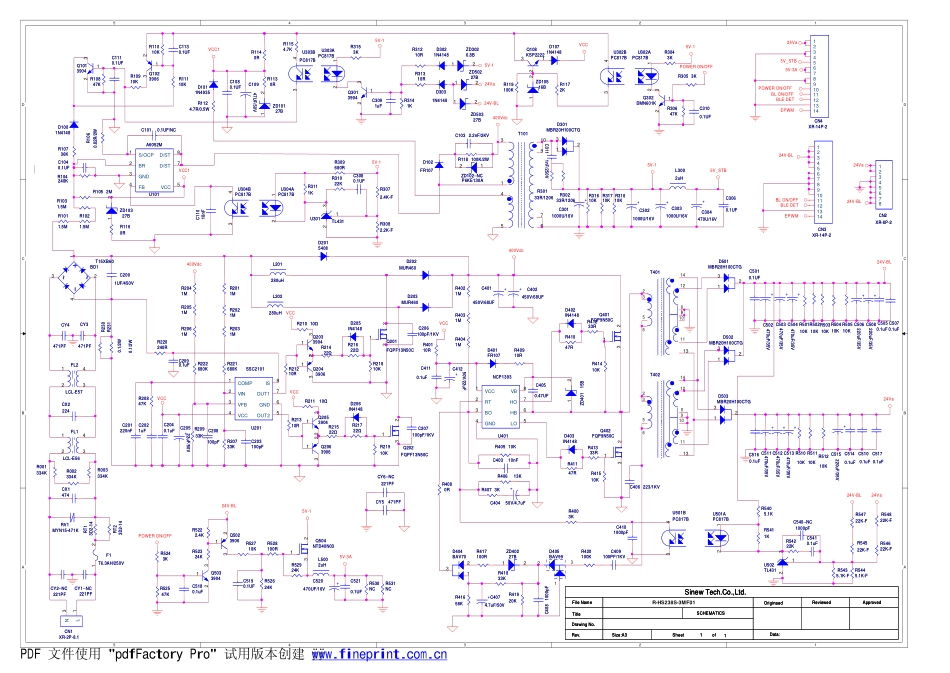 长虹HS238S-3MF01电源板电路图.pdf_第1页