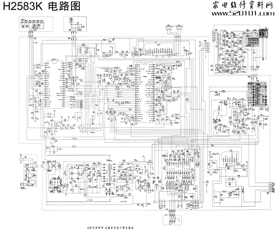 长虹H2583K彩电原理图_H2583K.pdf_第1页