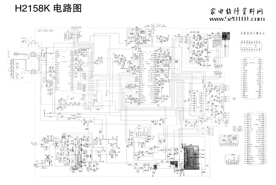 长虹H2158K彩电原理图_长虹H2158K彩电图纸.pdf_第1页