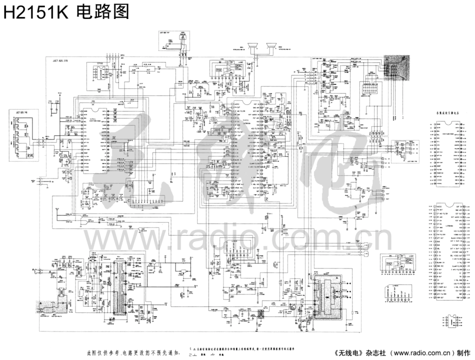 长虹H2151K彩电图纸.pdf_第1页