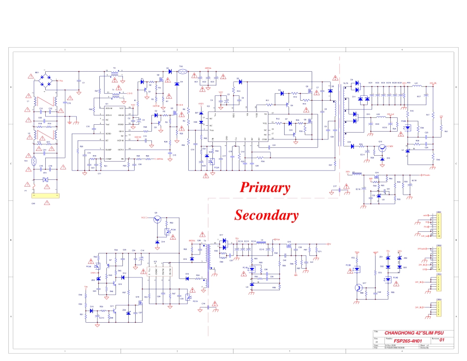 长虹FSP265-4H01电源板电路图.pdf_第1页