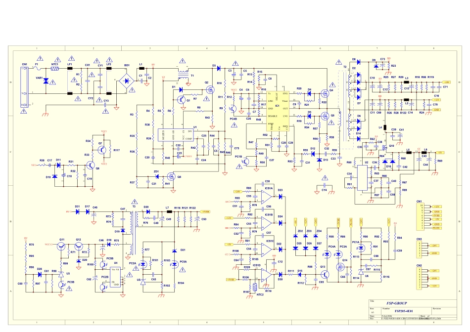 长虹FSP205-4E01电源板电路图.pdf_第1页