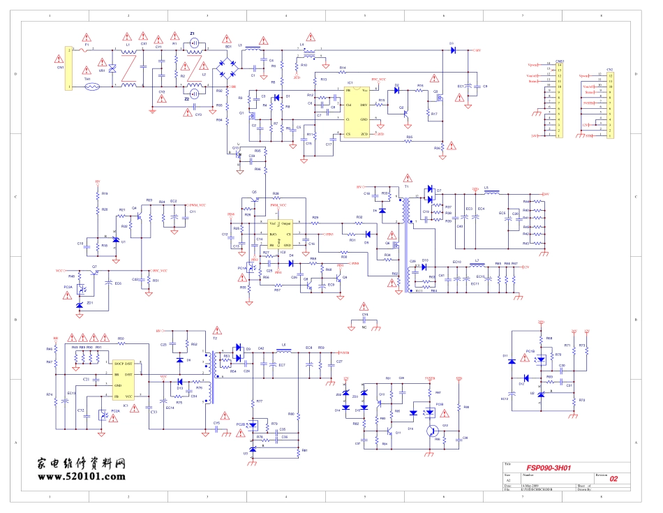 长虹FSP090-3H01电源板电路原理图.pdf_第1页