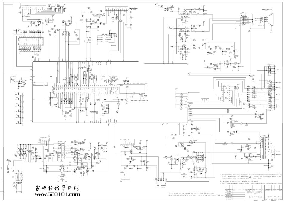 长虹ETA-1D机芯线路原理图_长虹ETA-1D机芯彩电.pdf_第1页