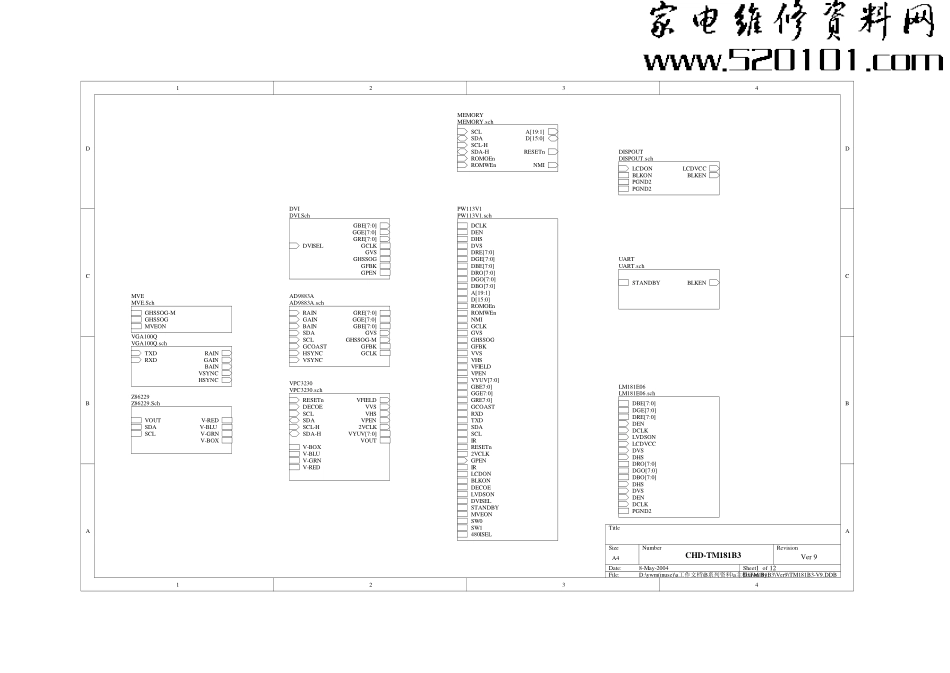 长虹CHD-TM181B3液晶电视原理图_长虹CHD-TM181B3液晶电视机图纸.pdf_第1页