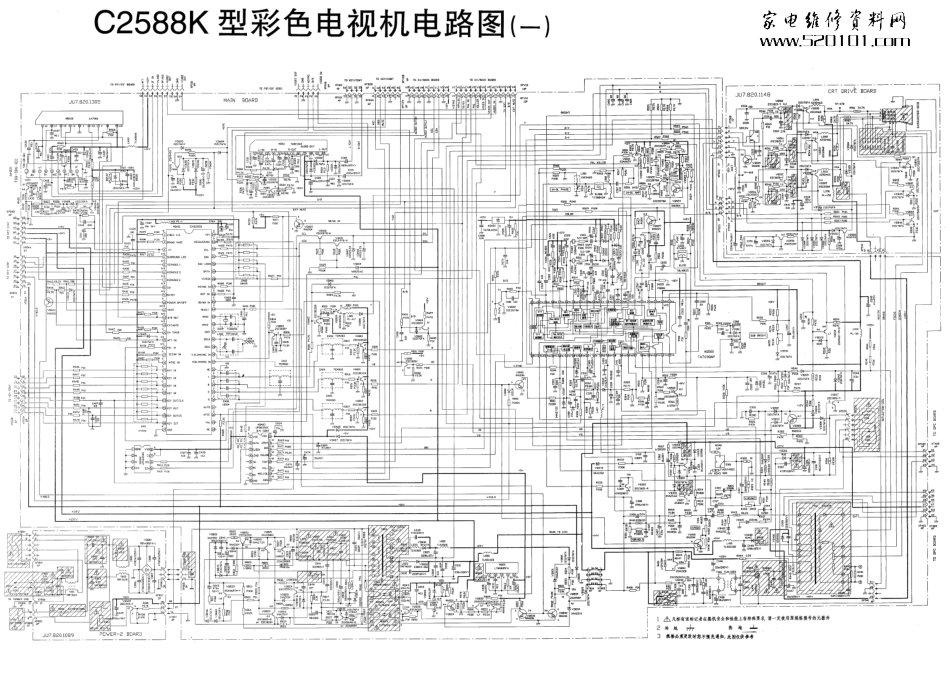 长虹C2588K彩电原理图_长虹 C2588K.pdf_第1页