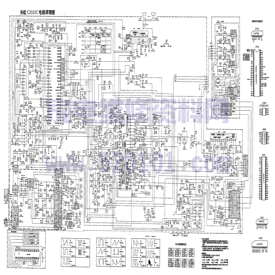 长虹C2151C(LA7680)彩电图纸.pdf_第1页