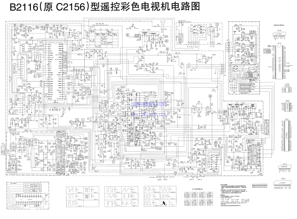 长虹B2116 C2156(LA7680)彩电图纸.pdf_第1页