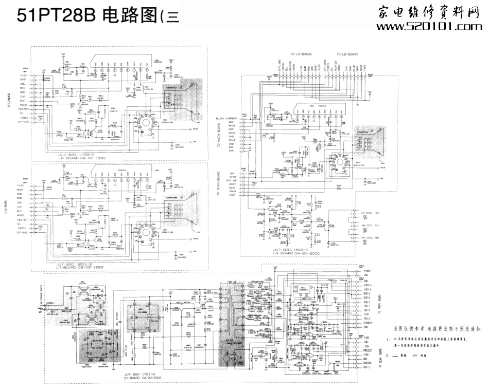 长虹51PT28B彩电原理图_长虹51PT28B电路图3.pdf_第1页