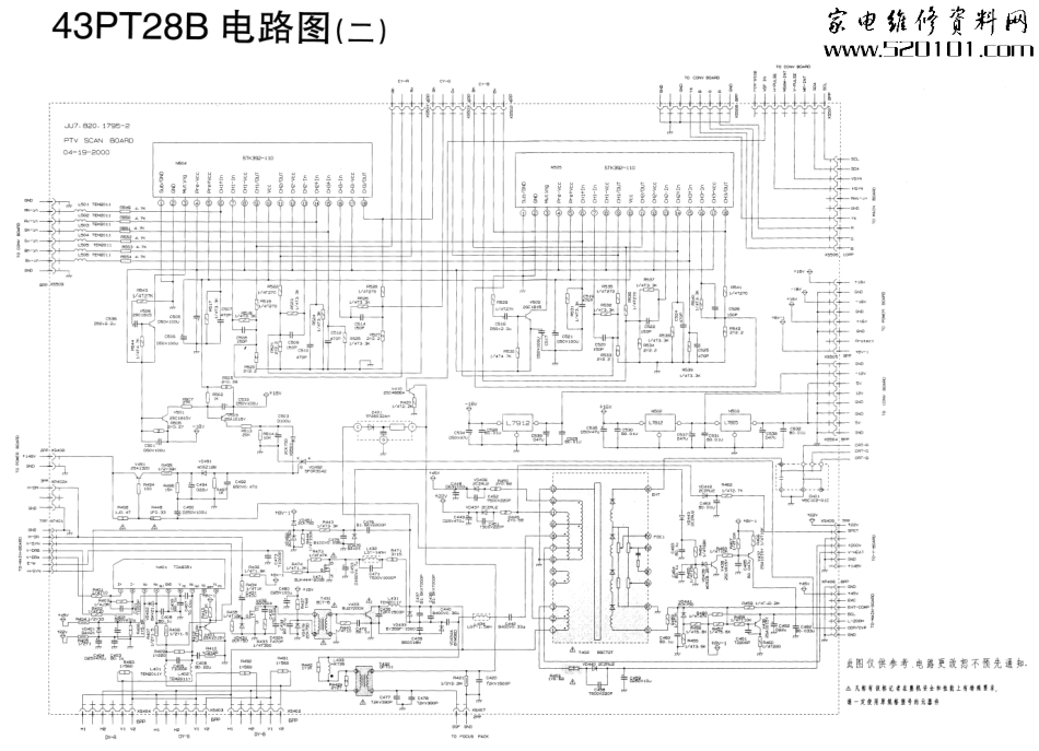 长虹43PT28B背投电路原理图_长虹背投43PT28B电路图2.pdf_第1页