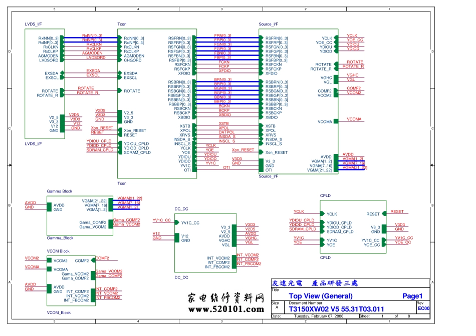 友达T315XW01逻辑板电路原理图.pdf_第1页