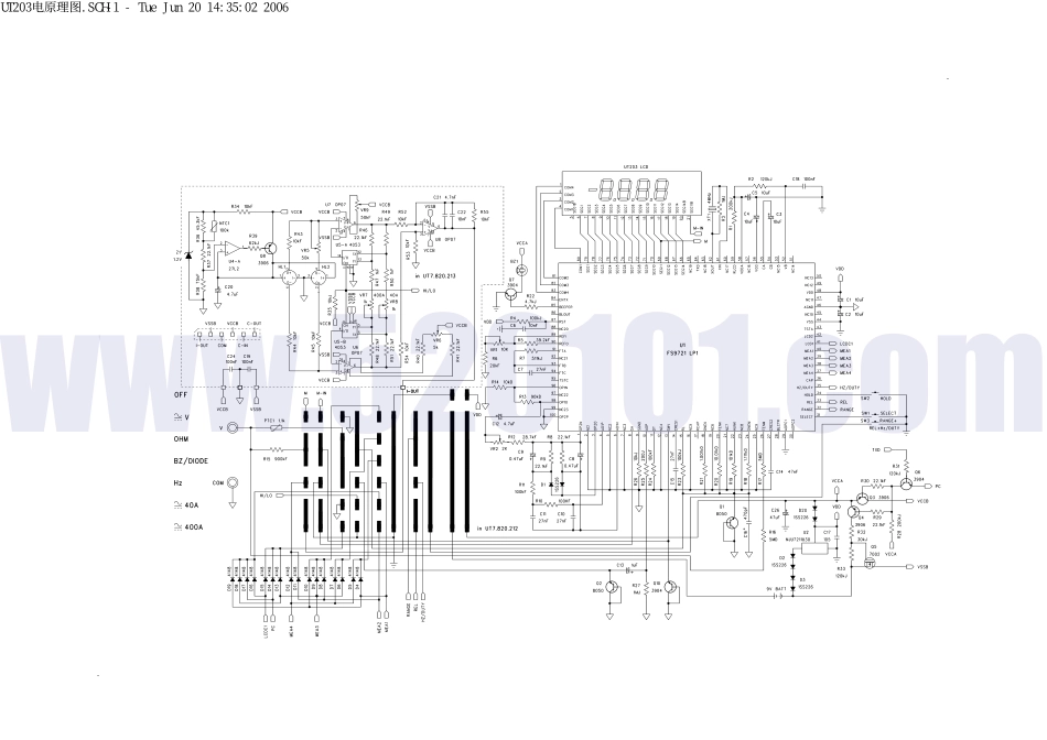 优利德UT203数字万用表原理图.pdf_第1页