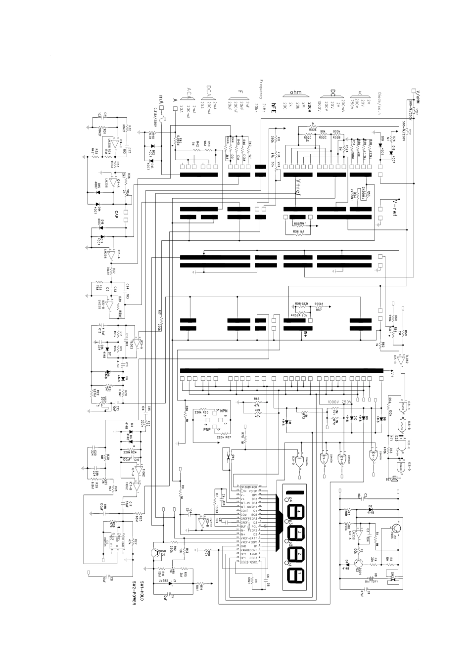 优利德UT39数字万用表原理图_UT39E 原理图.pdf_第1页