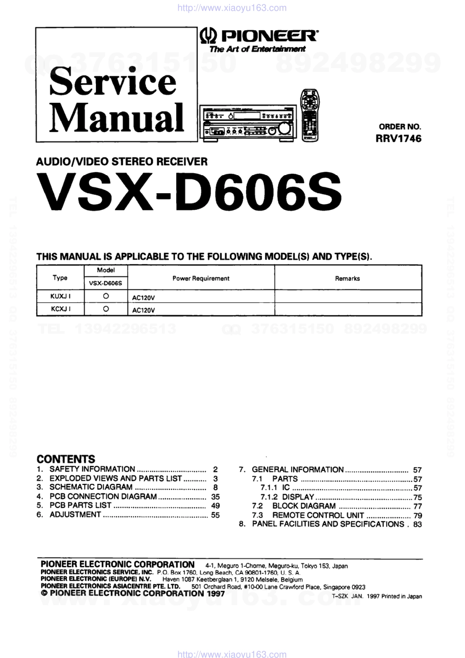 先锋PIONEER VSX-D606S电路图.pdf_第1页