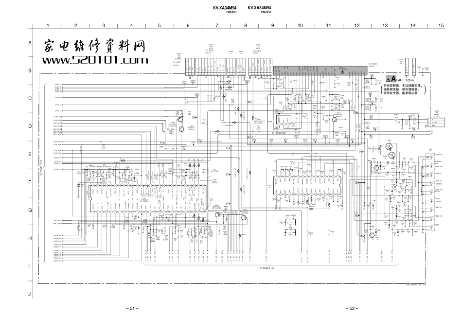 索尼KV-XA34M94彩电原理图_索尼KV-XA34M94电视机图纸.pdf_第1页