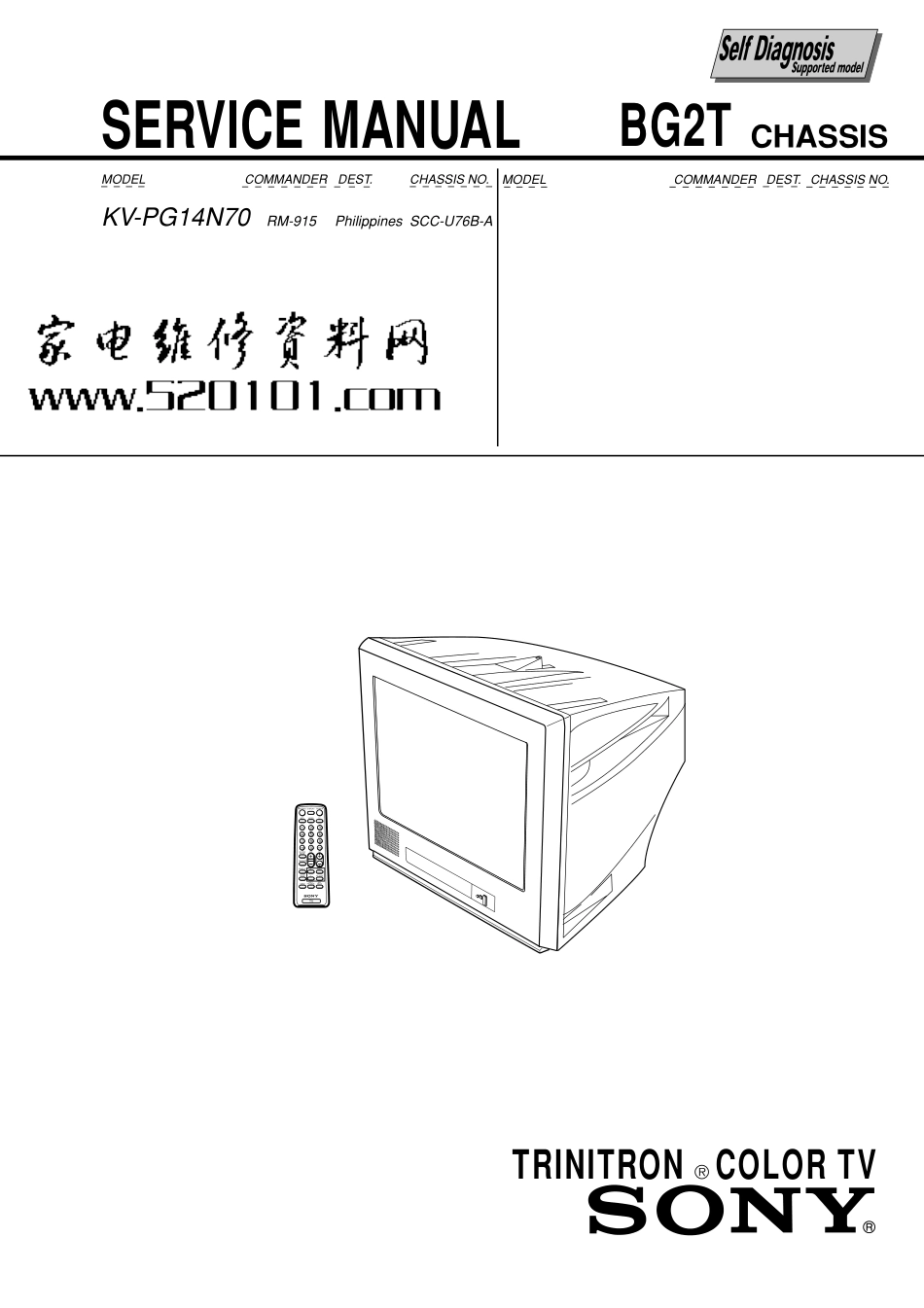 索尼KV-PG14N70彩电维修手册_索尼KV-PG14N70电视机图纸.pdf_第2页