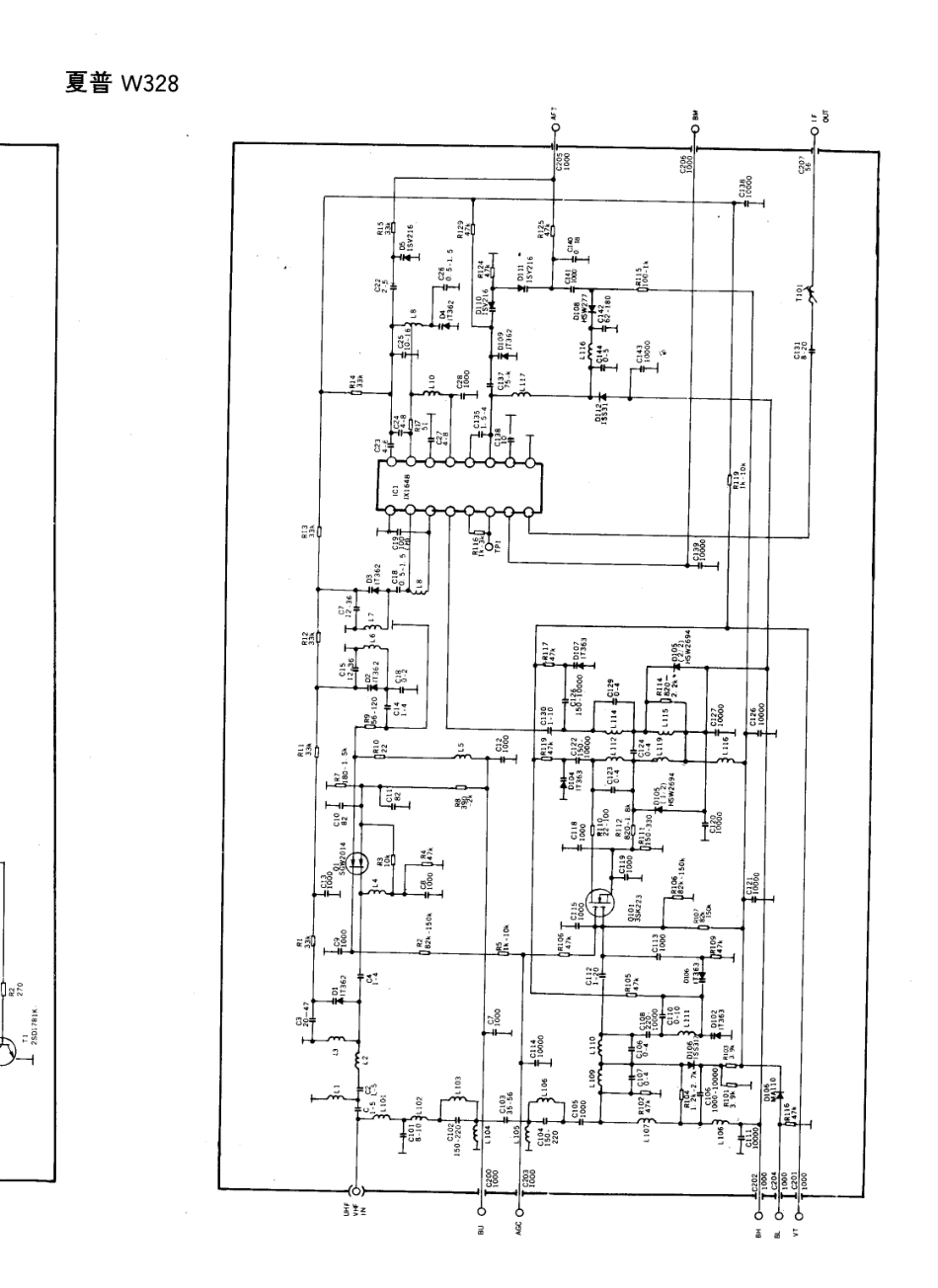 夏普W328彩电电路原理图_夏普  W328(10).pdf_第1页