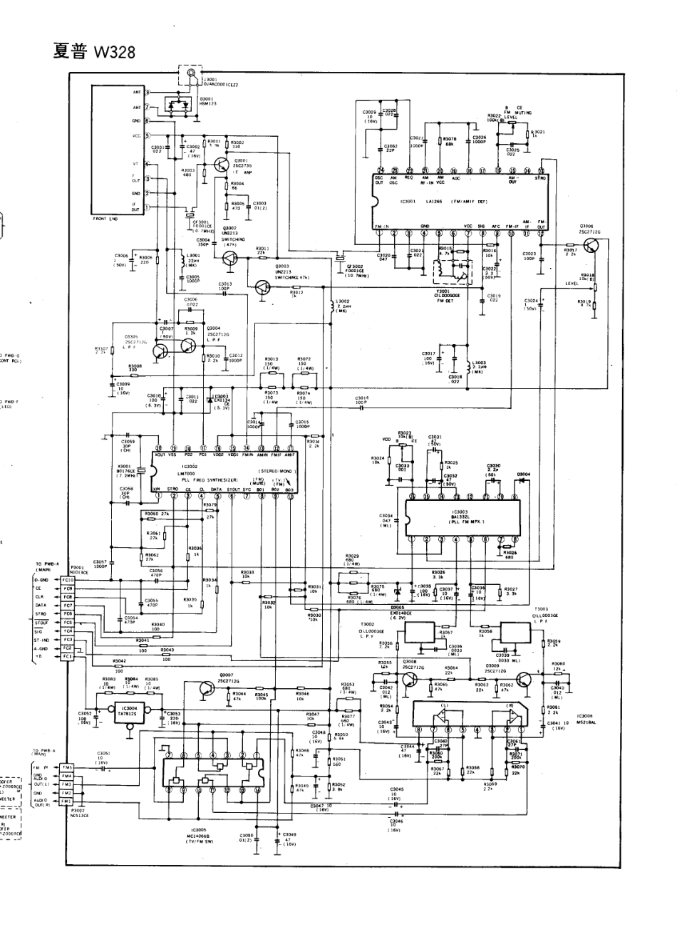 夏普W328彩电电路原理图_夏普  W328(06).pdf_第1页