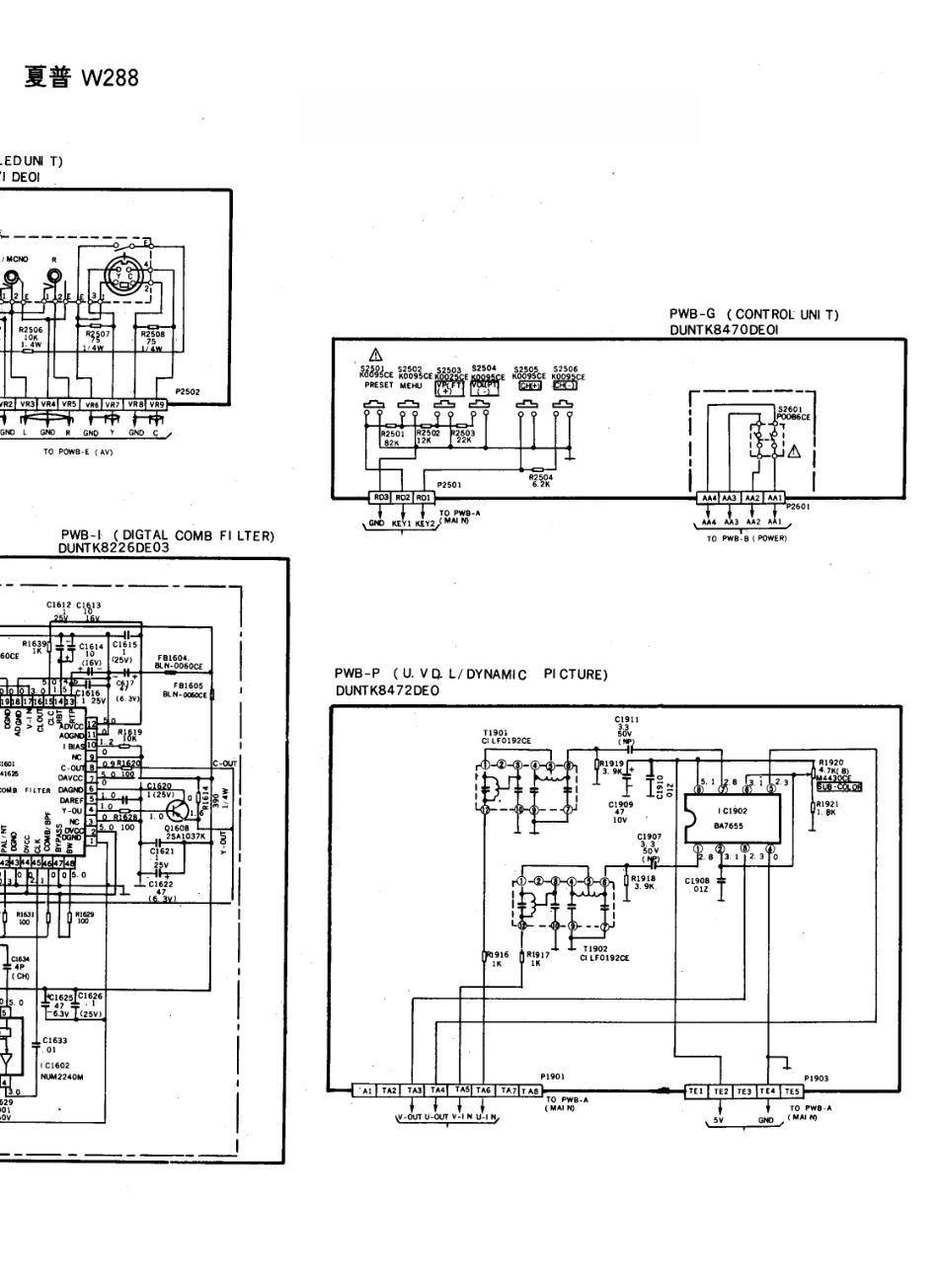 夏普W288彩电电路原理图_夏普  W288(12).pdf_第1页