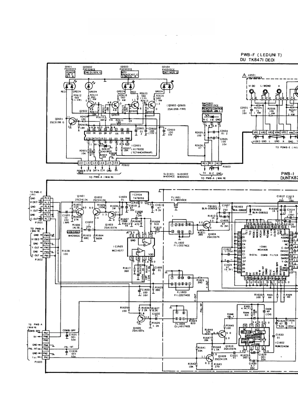 夏普W288彩电电路原理图_夏普  W288(11).pdf_第1页