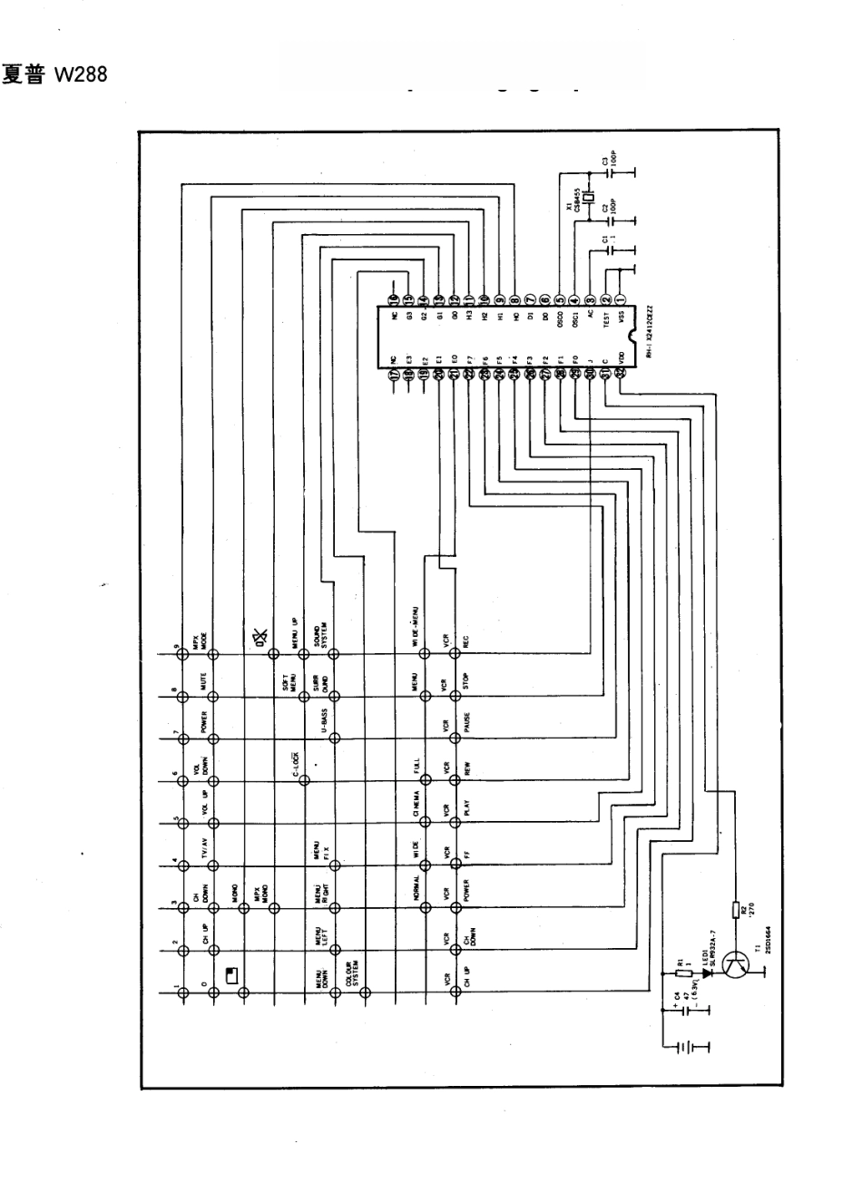 夏普W288彩电电路原理图_夏普  W288(02).pdf_第1页