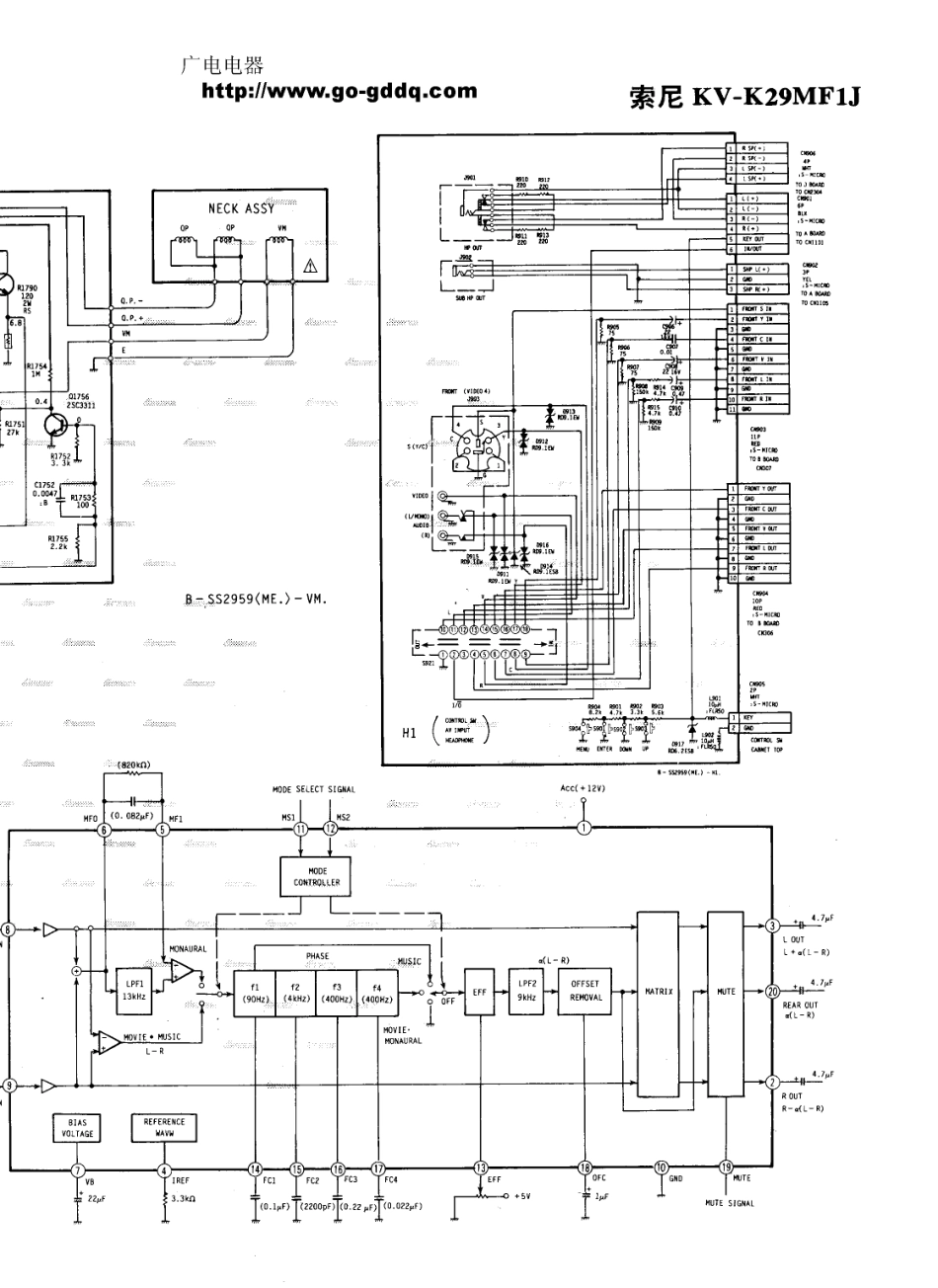 索尼KV-K29MF1J彩电原理图_索尼  KV-K29MF1J(08).pdf_第1页