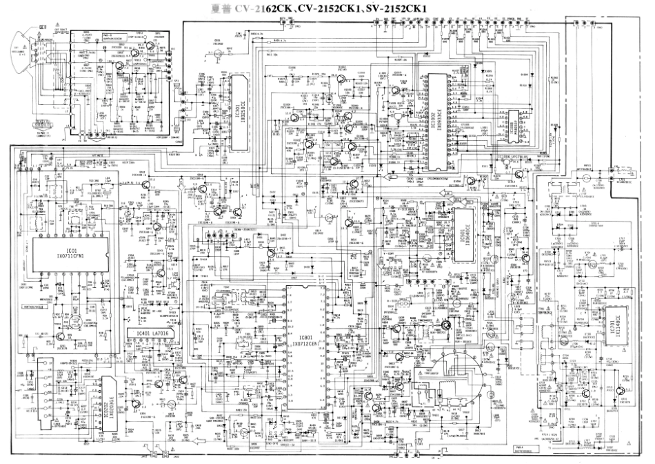 夏普SV-2152CK1彩电电路原理图_SV-2152CK1.pdf_第1页