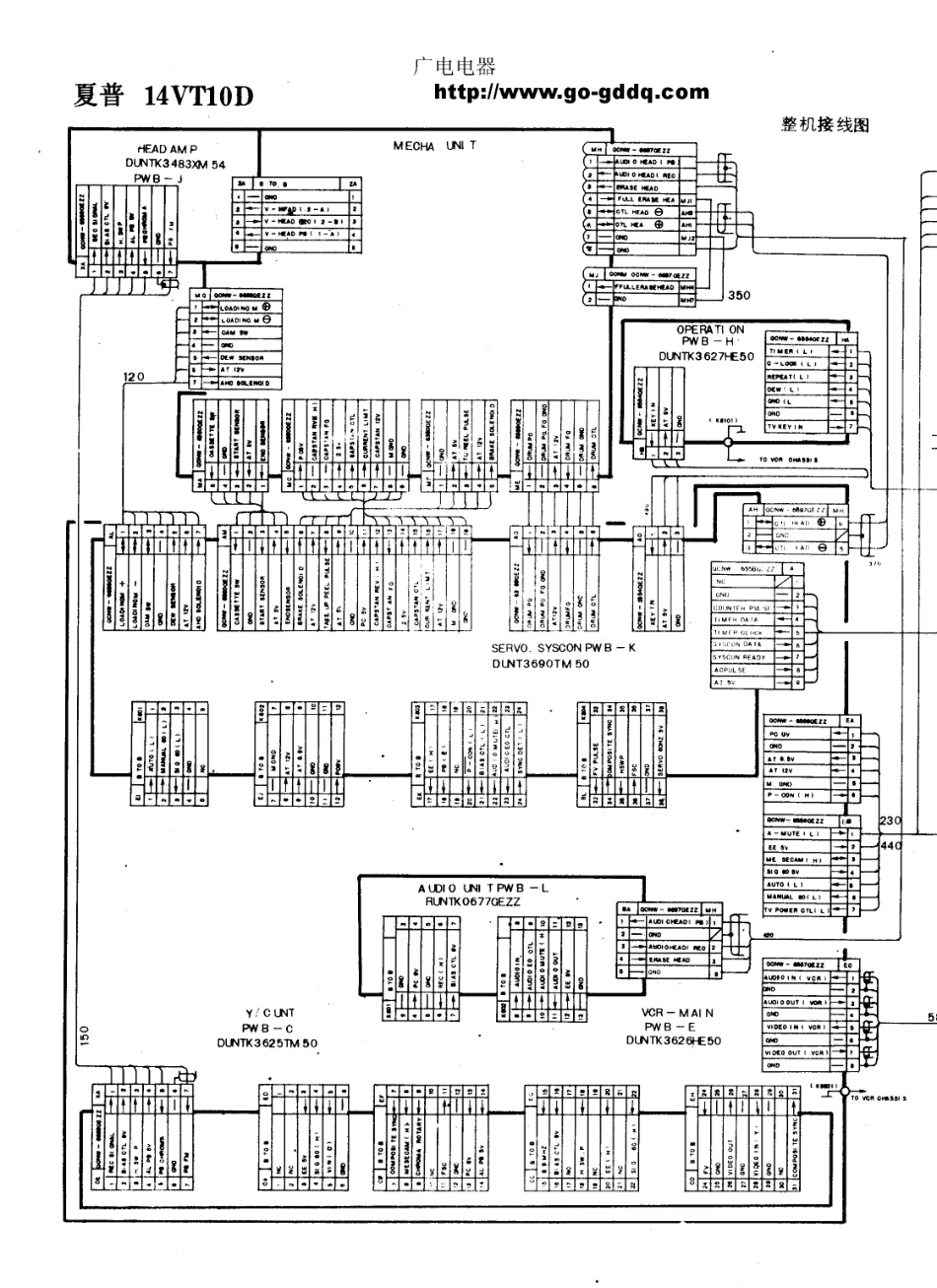 夏普SHARP 14VT10D彩电电路原理图_夏普  14VT10D(21).pdf_第1页