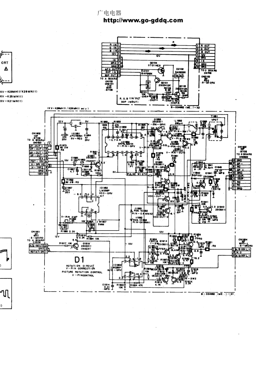 索尼KV-K25MN11彩电原理图_索尼  KV-K25MN11、KV-K29MN11、KV-K29MH11(14).pdf_第1页