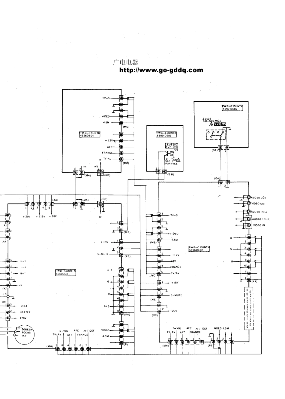 夏普SHARP 14S11-A1彩电电路原理图_夏普  21S11-A1(12).pdf_第1页