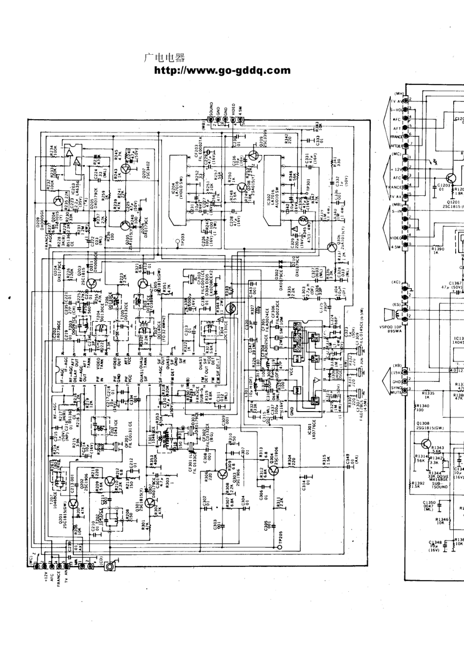 夏普SHARP 14S11-A1彩电电路原理图_夏普  21S11-A1(09).pdf_第1页