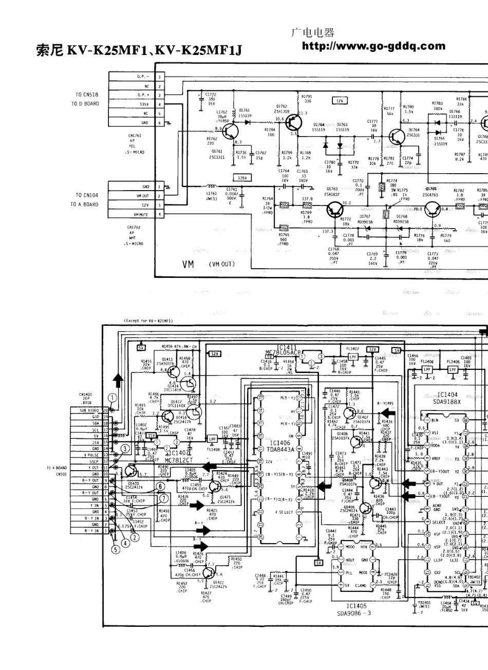 索尼KV-K25MF1J彩电原理图_索尼  KV-K25MF1、KV-K25MF1J(09).pdf_第1页