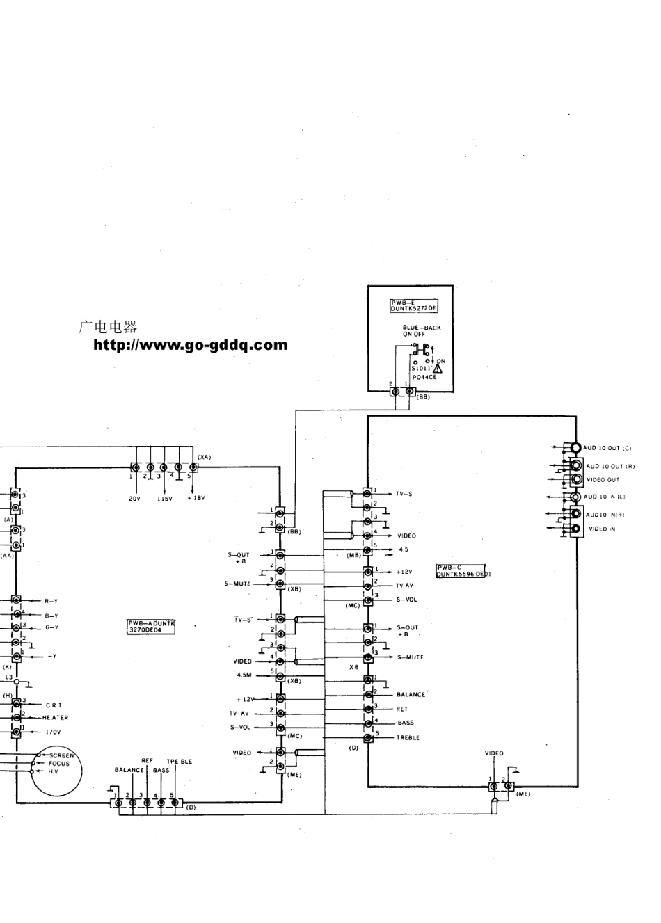 夏普SHARP 14S11-A1彩电电路原理图_夏普  21S11-A1(04).pdf_第1页