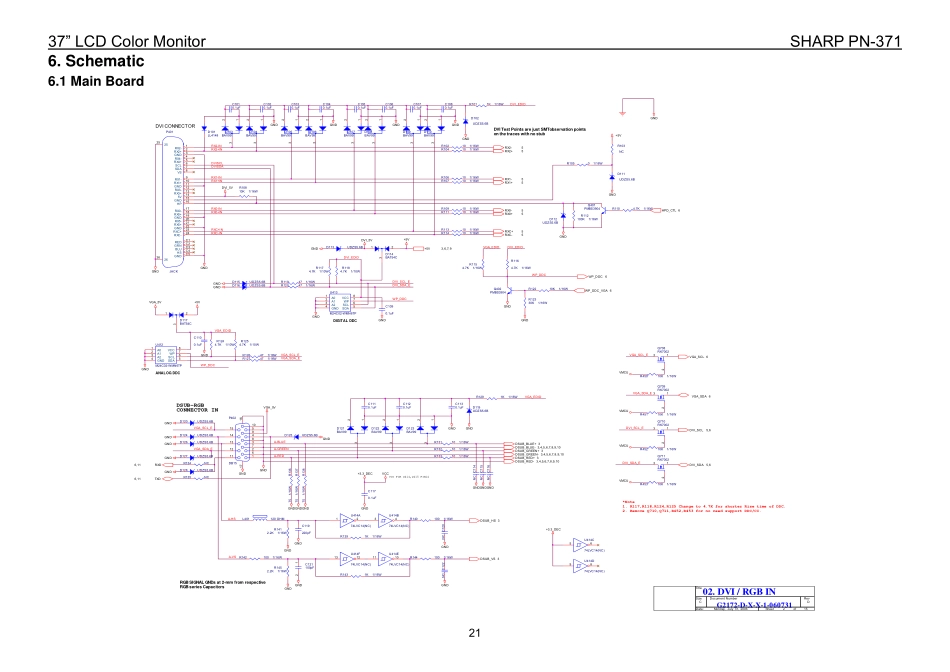 夏普PN-371液晶显示器电路图.pdf_第1页