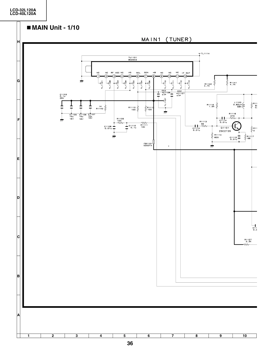 夏普LCD-40L120A液晶电视电路原理图_LCD-32L120A.pdf_第2页