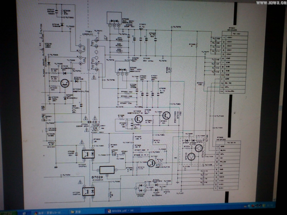 夏普LCD-32Z100AS液晶电视电源板电路原理图.pdf_第1页