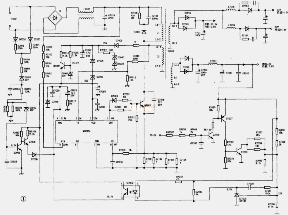 夏普LCD-32NX230A液晶电视电源板电路图.pdf_第1页