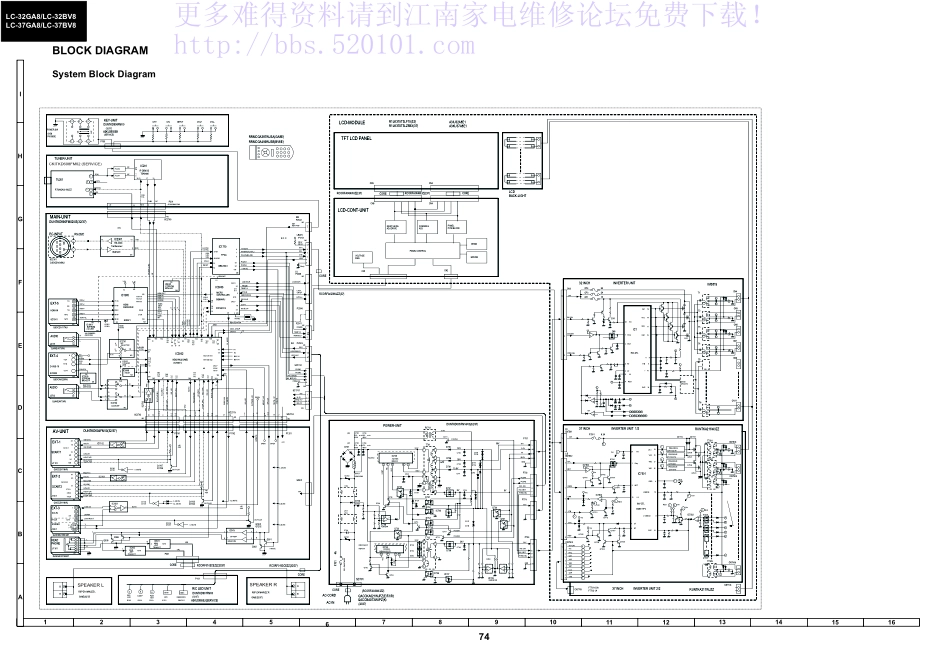 夏普LC-37GA8液晶电视电路原理图_LC-37GA8.pdf_第2页