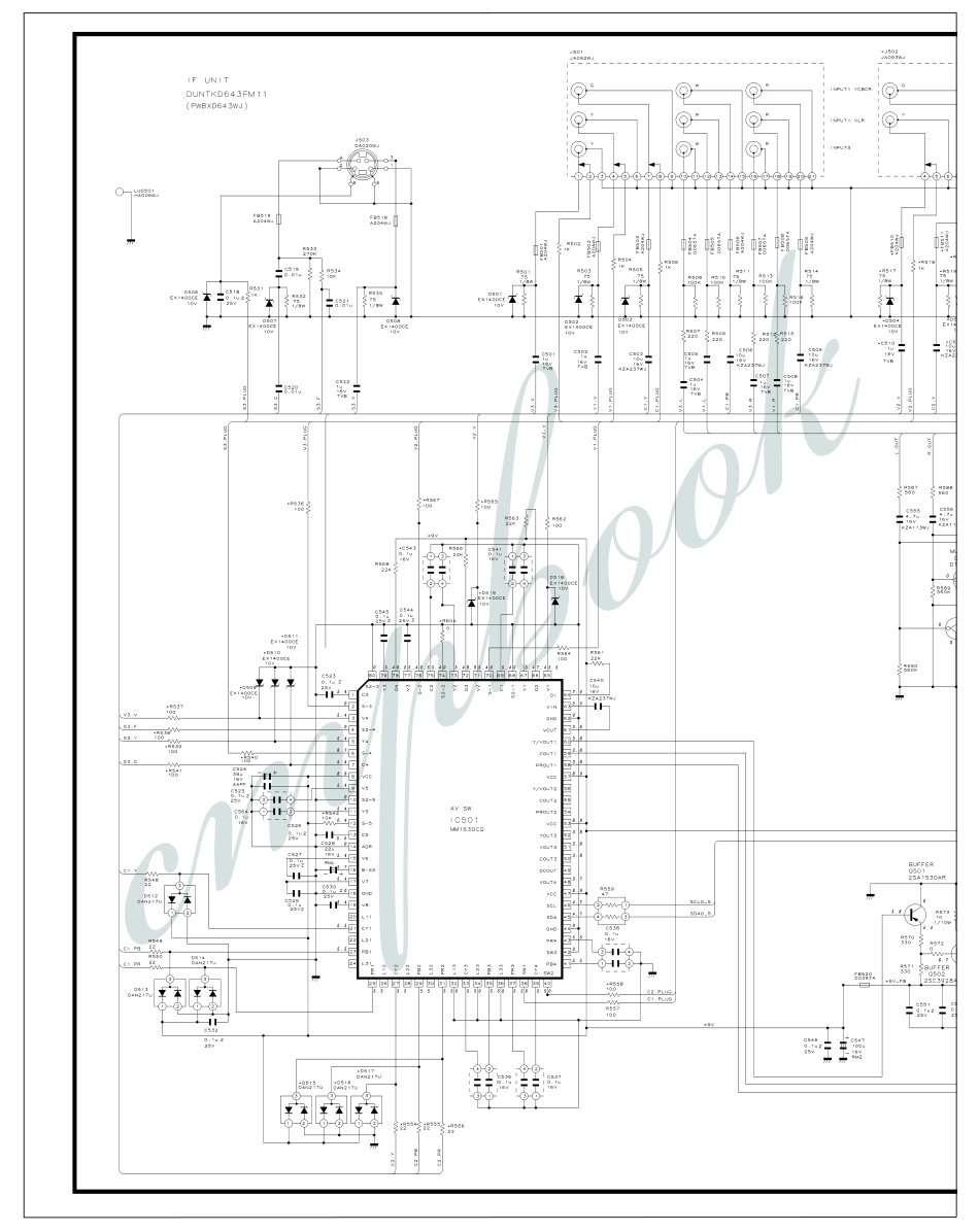 夏普LC-37D90U液晶电视电路图_（四十五）AV开关电路1.pdf_第1页