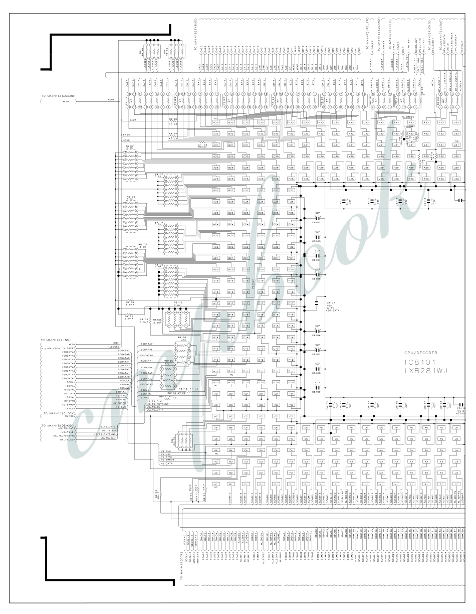 夏普LC-37D90U液晶电视电路图_（十一）主板CPU控制电路1.pdf_第1页