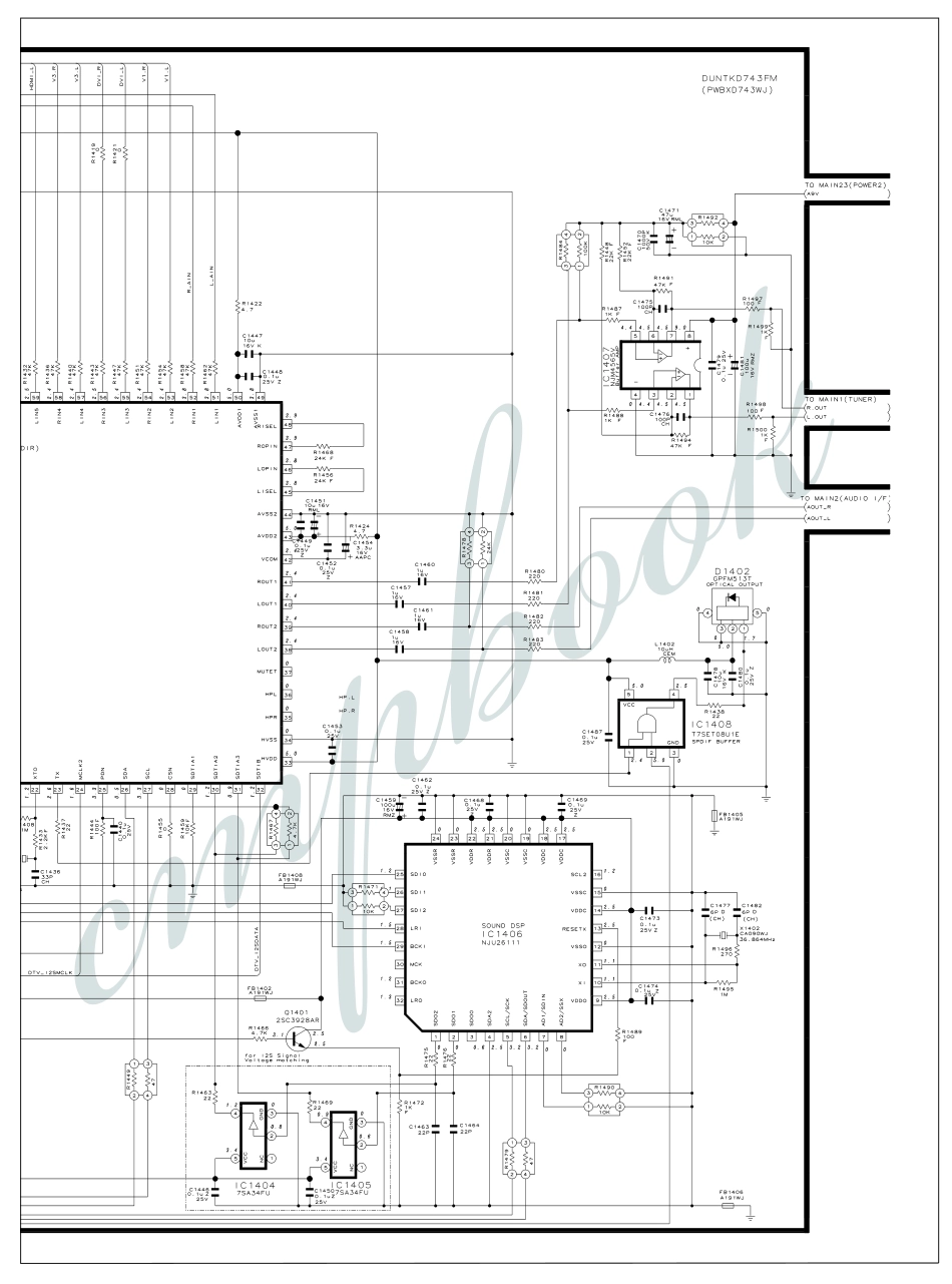 夏普LC-37D90U液晶电视电路图_（四十）主板音频处理电路2.pdf_第1页