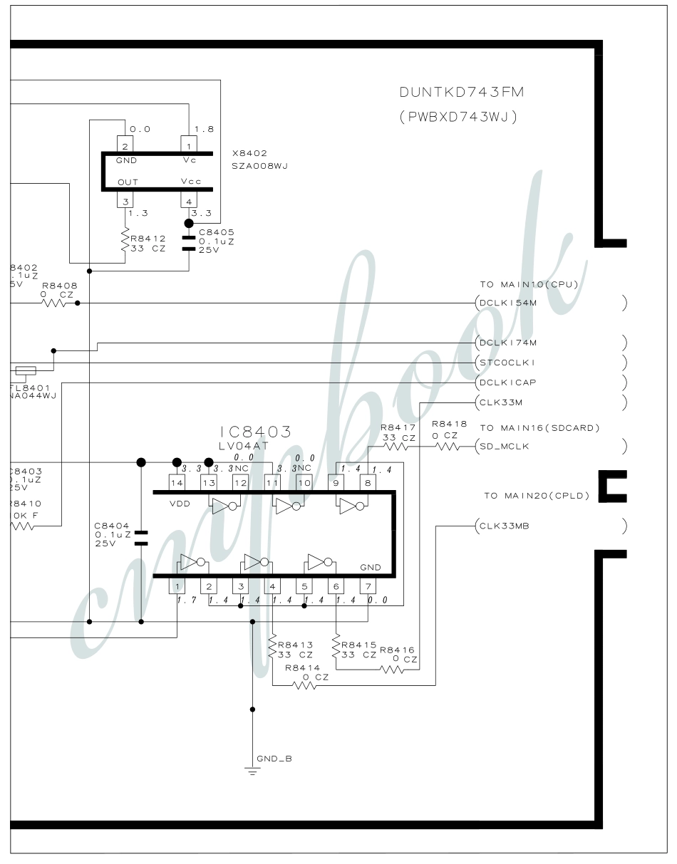 夏普LC-37D90U液晶电视电路图_（四十二）主板时钟电路2.pdf_第1页