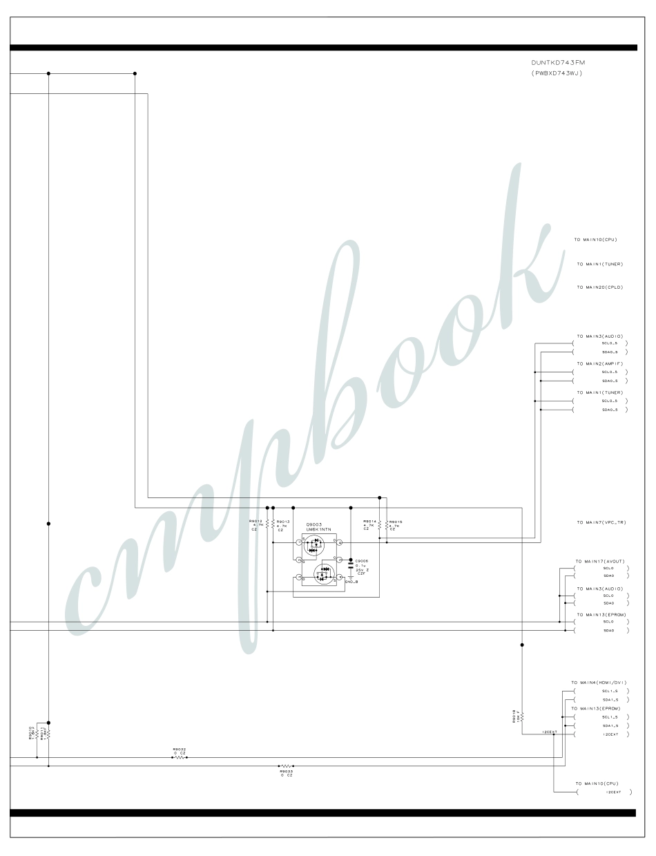 夏普LC-37D90U液晶电视电路图_（三十八）主板连接与风扇电路2.pdf_第1页