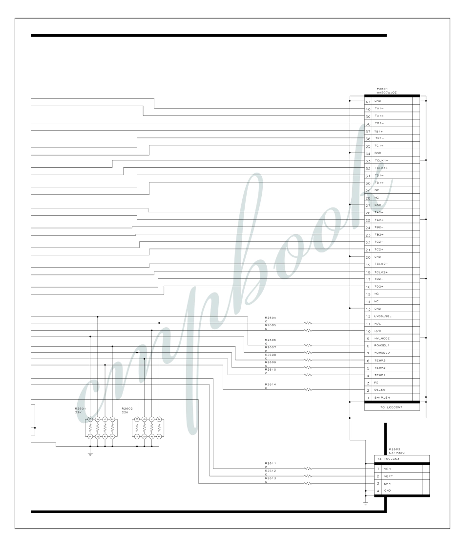 夏普LC-37D90U液晶电视电路图_（二十六）主板LCD面板接口电路2.pdf_第1页