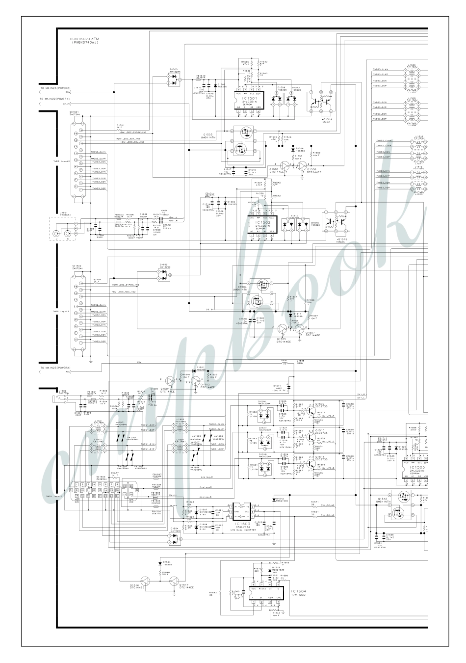 夏普LC-37D90U液晶电视电路图_（二十三）主板HDMI／DVI电路1.pdf_第1页