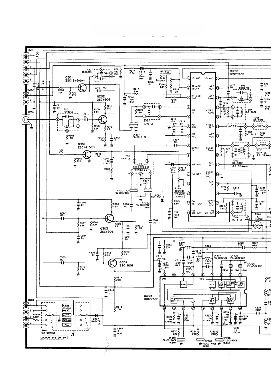 夏普DV-2130EX彩电电路原理图_夏普  DV-2130EX(07).pdf_第1页